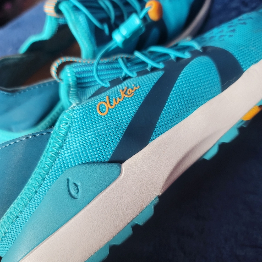 OluKai Women 6 Miki Trainer Laceless Outdoor Sneaker Quick Dry Water Shoes Blue - Picture 8 of 11